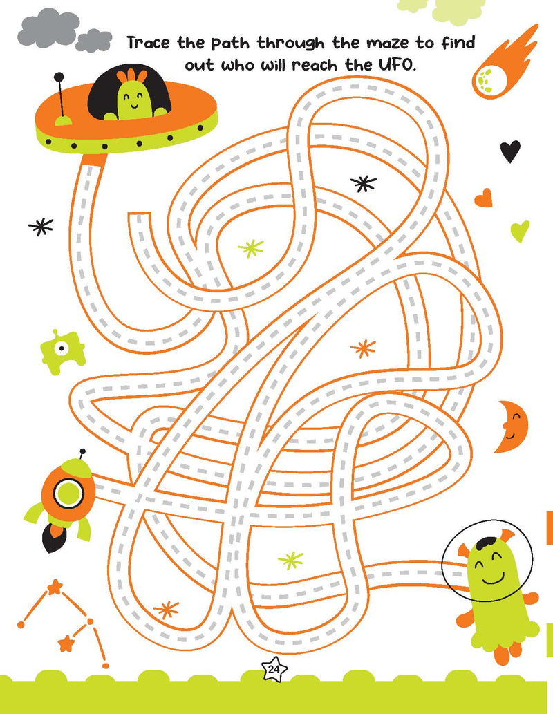 Space World Activities -  I Can Solve Activity Book for Kids Age 4- 8 Years | With Colouring Pages, Mazes, Dot-to-Dots