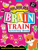 Brain Train Activity Book for Kids Age 6+ - With Colouring Pages, Mazes, Puzzles and Word searches Activities