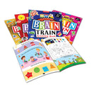 Brain Train Activity Book for Kids Age 5+ - With Colouring Pages, Mazes, Puzzles and Word searches Activities