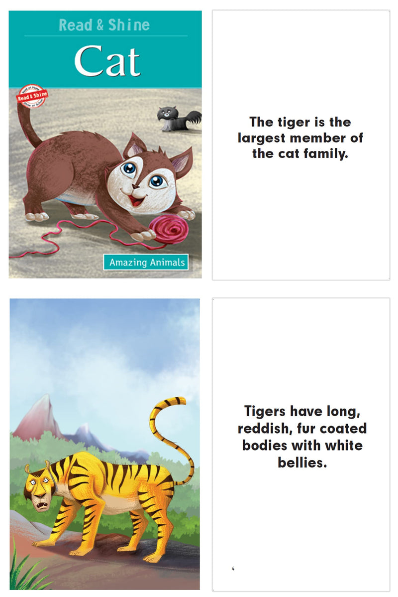 Set of 8 Self Reading Books about Animals for Children