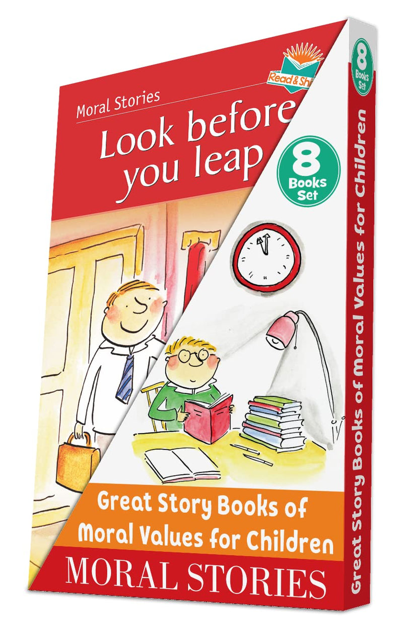 Set of 8 Self Reading Moral Story Books for Children