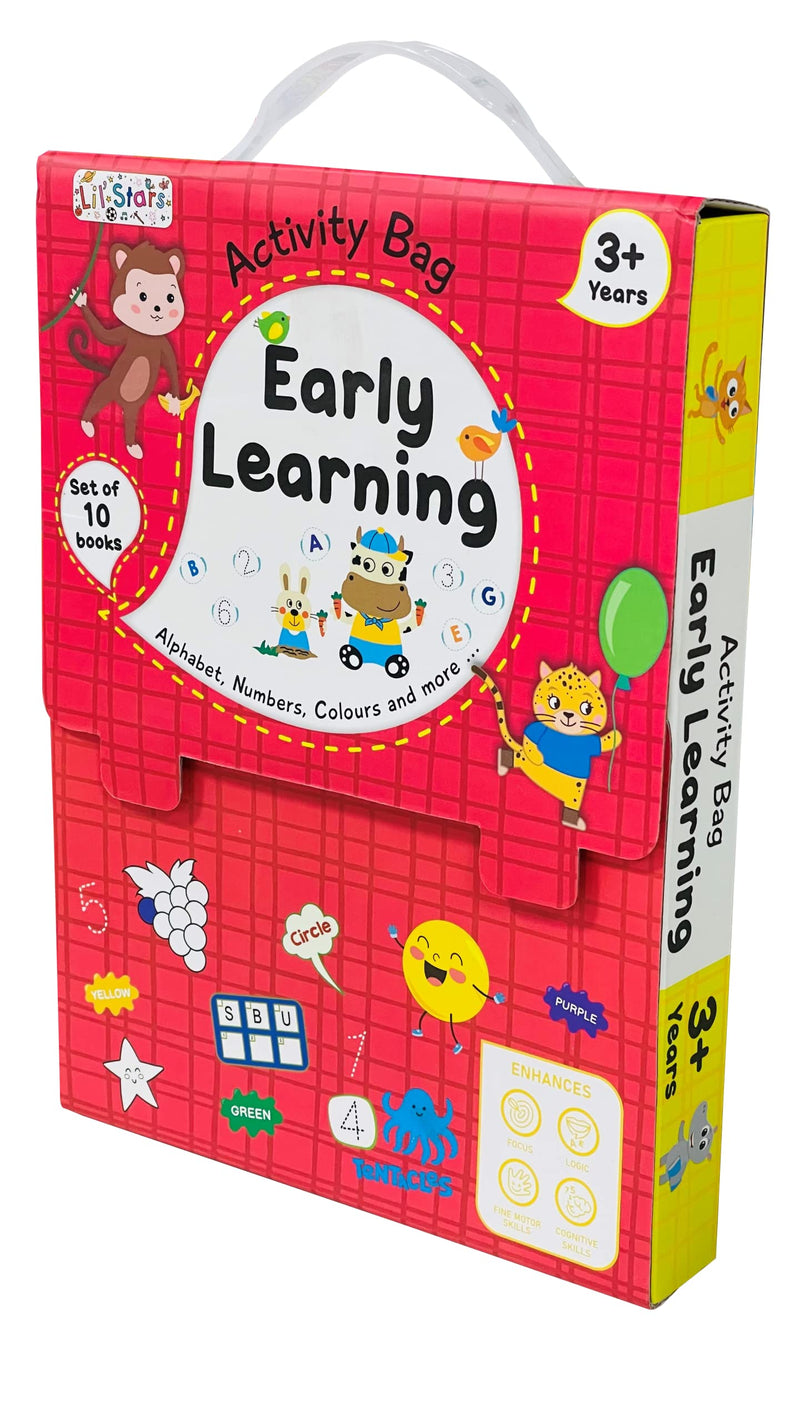 Early Learning Activity Bag - 10 Books Set for Children