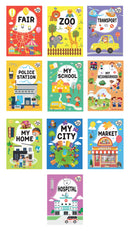 World Around Us Activity Bag - 10 Books Set for Children