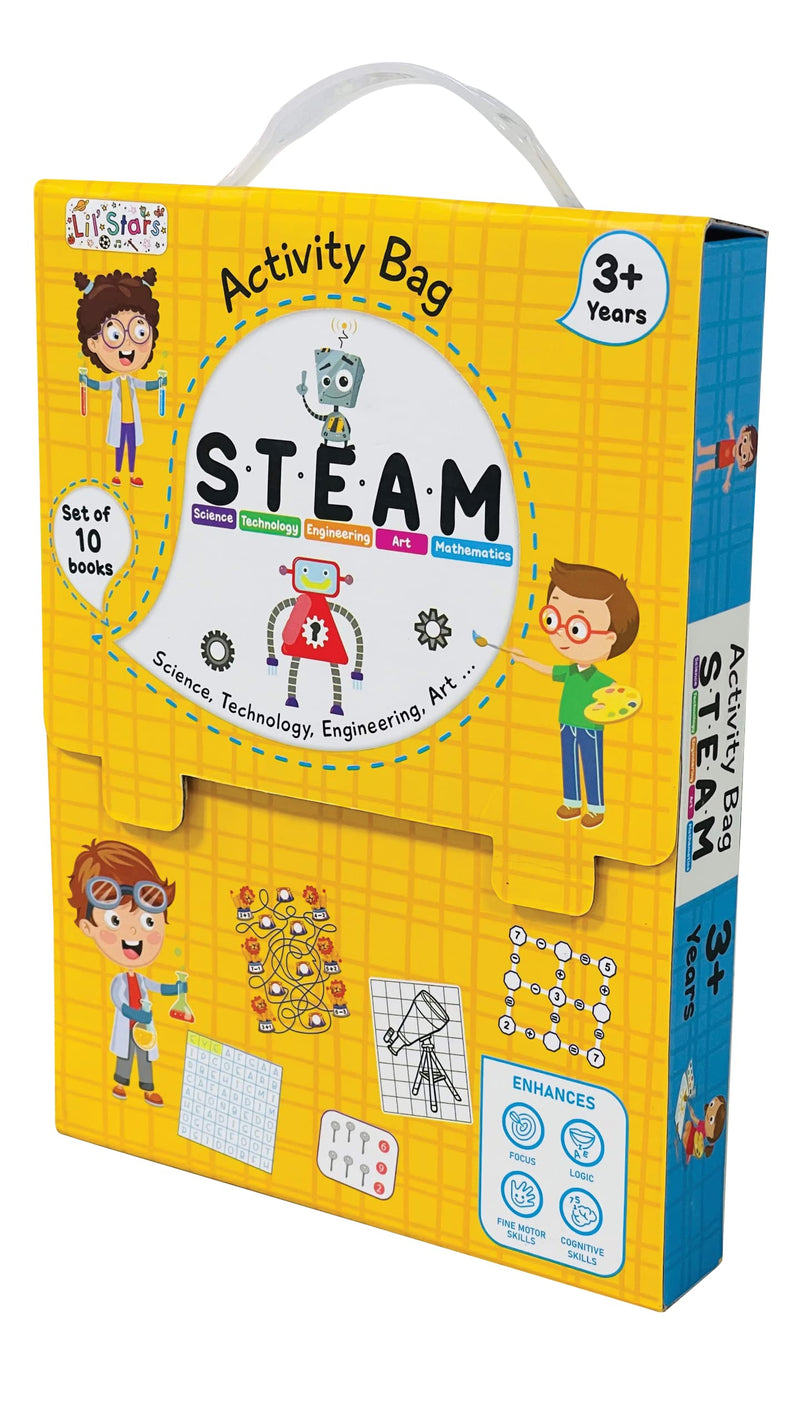 STEAM Activity Bag - 10 Books Set for Children