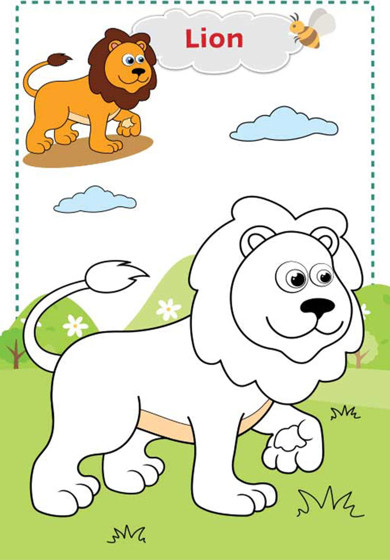 Super Jumbo Colouring Book (Animals & Birds)