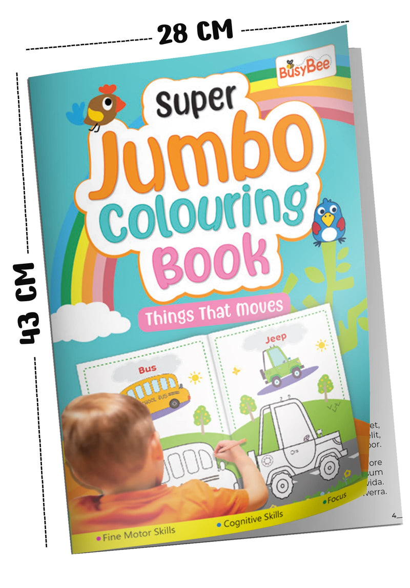 Super Jumbo Colouring Book (Things That Move)