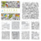 Pack of 2 Colouring Books for Adult with Tear Out Sheet - Animal and Nature