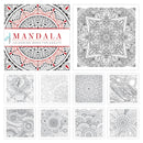 Pack of 4 Colouring Books for Adult with Tear Out Sheet - Animals, Nature, Mandala and Travel