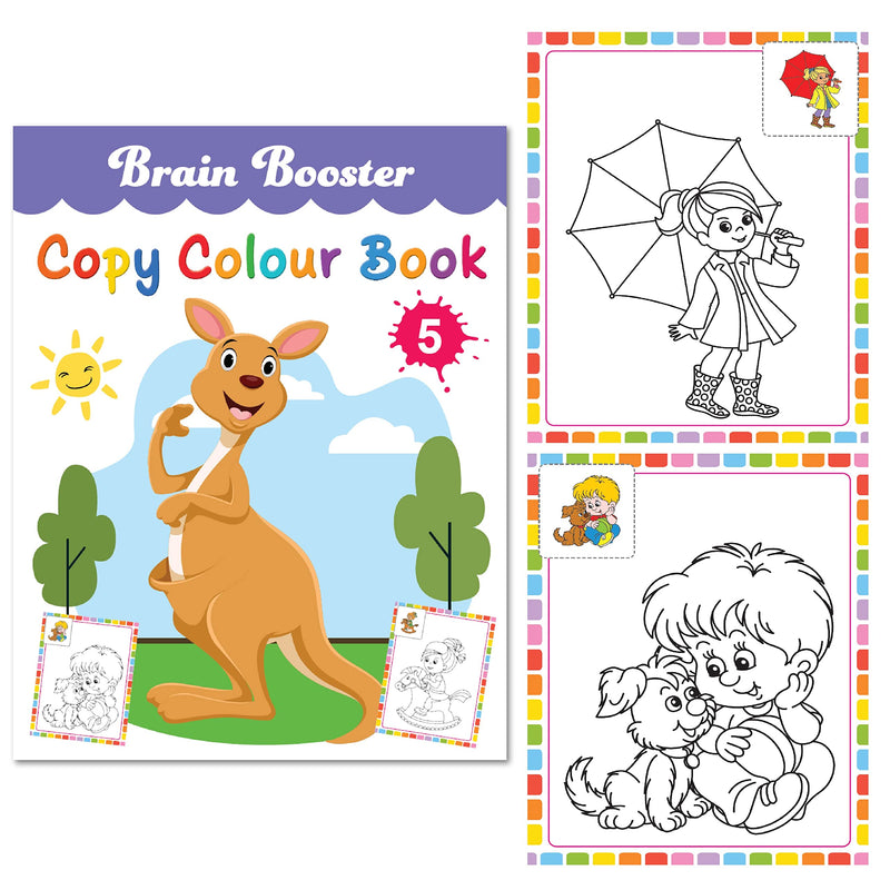 Brainbooster Copy Colour Set Of 6 Book for Kids Children