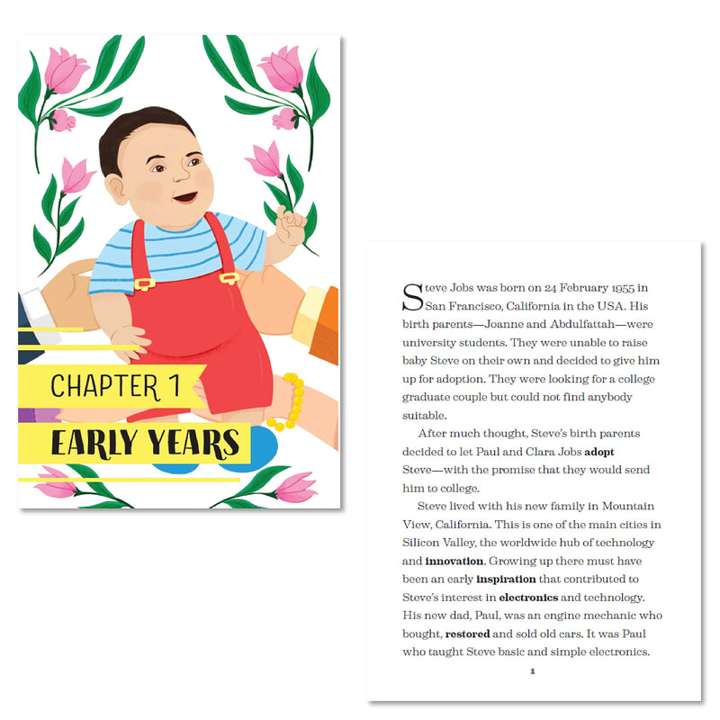 Steve Jobs-Biography Inspiring Stories Book for Kids Children