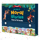 Moral-Amazing Story Bag (10 Book Set) for Kids Children