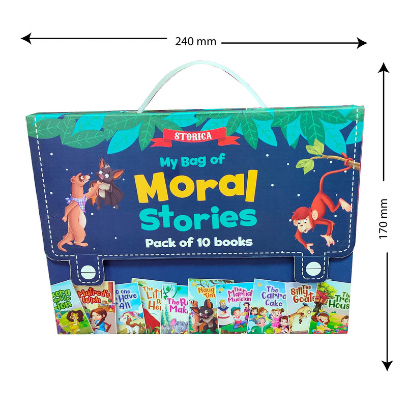 Moral-Amazing Story Bag (10 Book Set) for Kids Children