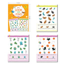 Mazes, Colour by Numbers, Spot the Difference , Look & Find - 4 Activity Books for 4+