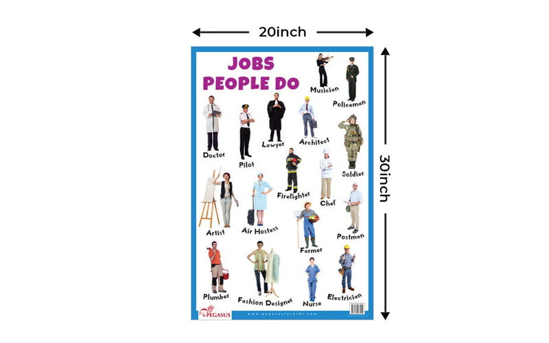 Jobs People Do - Thick Laminated Primary Chart