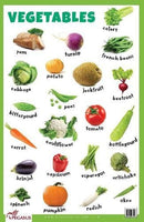 Vegetables - Thick Laminated Primary Chart