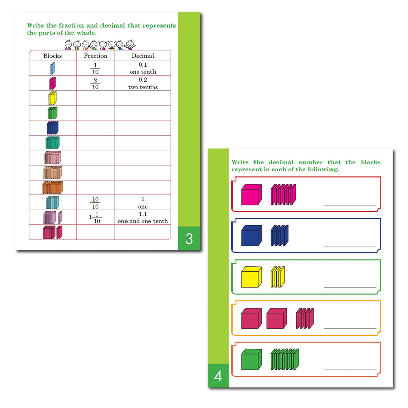 Decimal - Early Maths Colourful Workbook for Kids Children