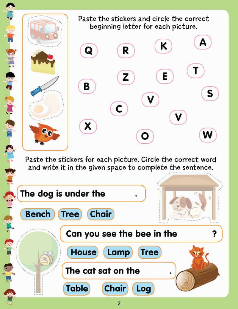 Play With Sticker - Words : Early Learning Children Book By Dreamland Publications 9788184514926