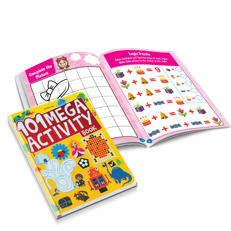 101 Activity Books - (A set of 4 Books) : Interactive & Activity Children Book By Dreamland Publications