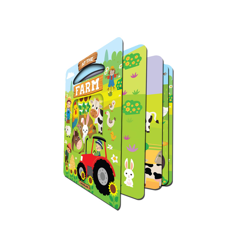 Die Cut Window Board Book - At the Farm : Children Educational Picture Book By Dreamland