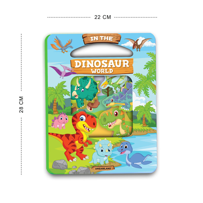 Die Cut Window Board Book - In the Dinosaurs World for Kids : Children Educational Picture Book By Dreamland