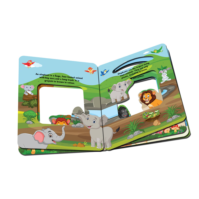 Die Cut Window Board Book - In the Jungle : Children Educational Picture Book By Dreamland