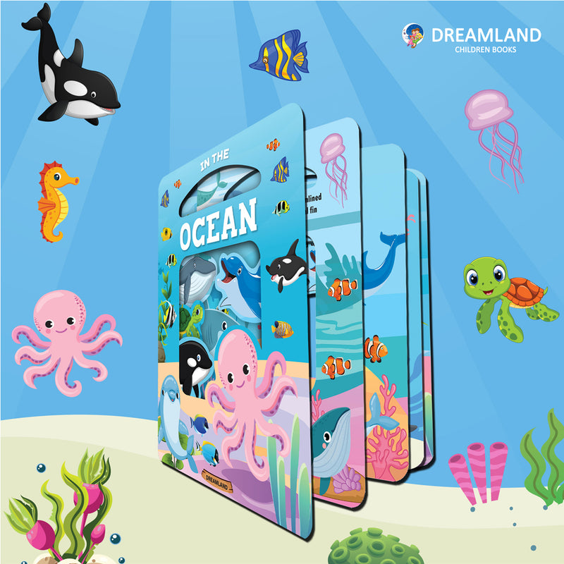 Die Cut Window Board Book - In the Ocean : Children Educational Picture Book By Dreamland