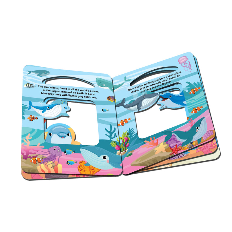 Die Cut Window Board Book - In the Ocean : Children Educational Picture Book By Dreamland