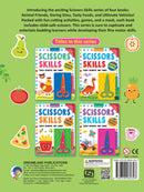 Tasty Foods Scissors Skills Activity Book for Kids Age 4 - 7 years | With Child- Safe Scissors, Games and Mask