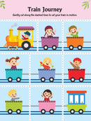 Ultimate Vehicles Scissors Skills Activity Book for Kids Age 4 - 7 years | With Child- Safe Scissors, Games and Mask