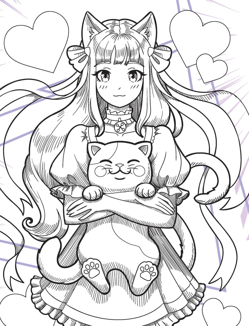 Colour Your Own Manga Book 3  With Free Manga Colouring Poster Age 4+
