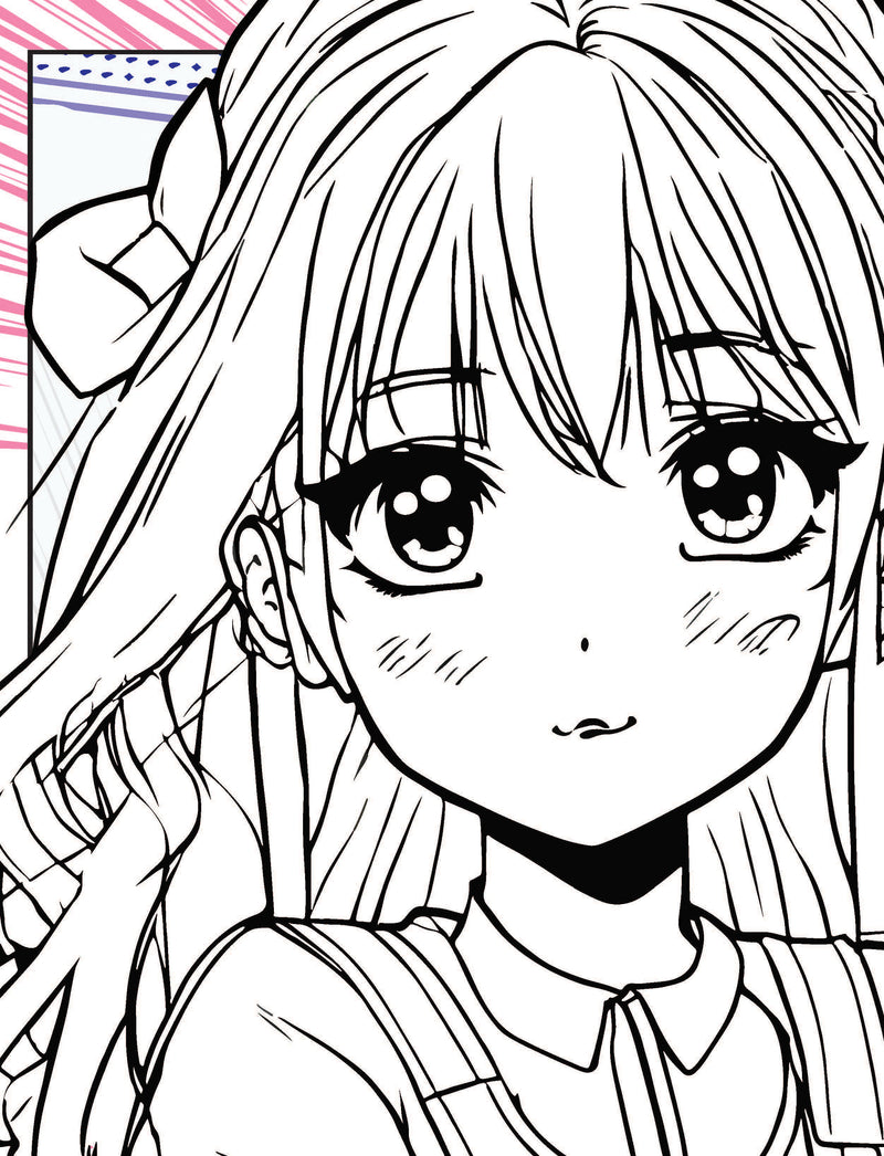 Colour Your Own Manga Book 3  With Free Manga Colouring Poster Age 4+