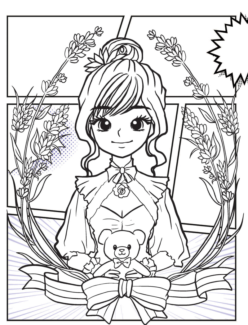 Colour Your Own Manga Book 3  With Free Manga Colouring Poster Age 4+