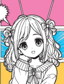 Colour Your Own Manga Book 3  With Free Manga Colouring Poster Age 4+