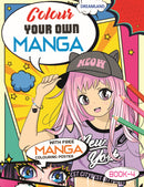 Colour Your Own Manga Book 4  With Free Manga Colouring Poster Age 4+