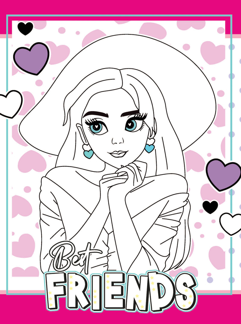 Colour Your Own Manga Book 4  With Free Manga Colouring Poster Age 4+