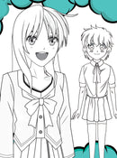 Colour Your Own Manga Book 4  With Free Manga Colouring Poster Age 4+
