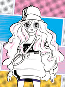 Colour Your Own Manga Book 4  With Free Manga Colouring Poster Age 4+