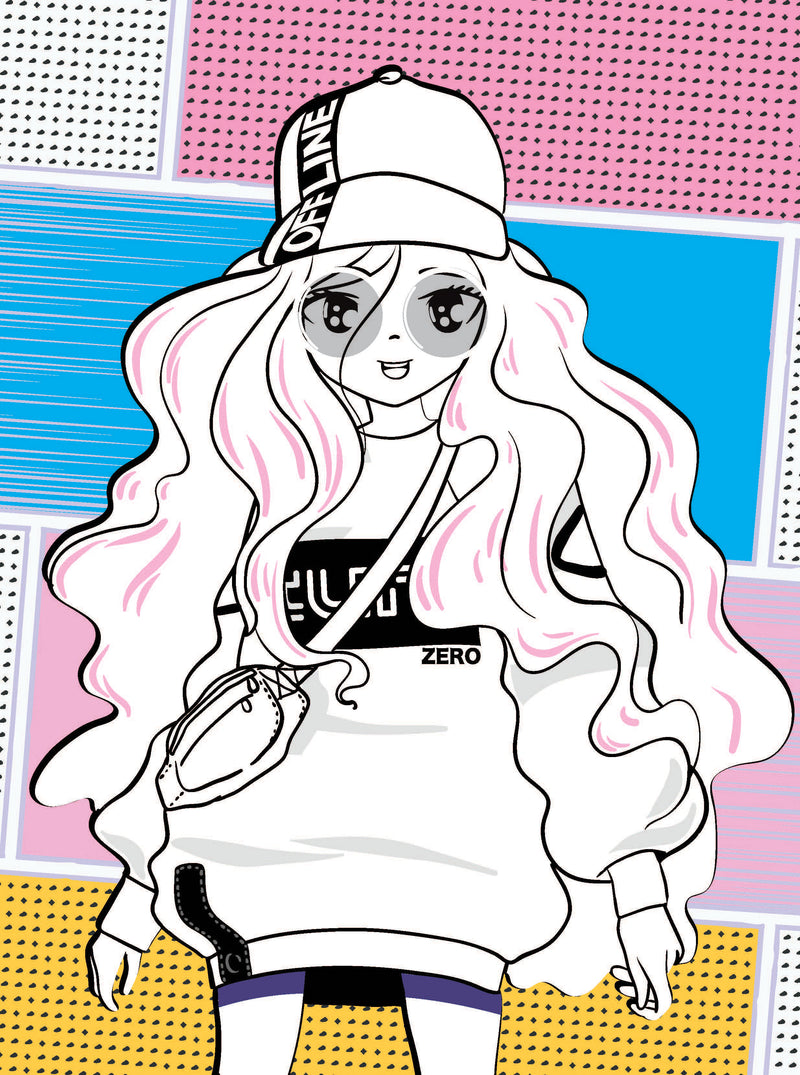 Colour Your Own Manga Book 4  With Free Manga Colouring Poster Age 4+