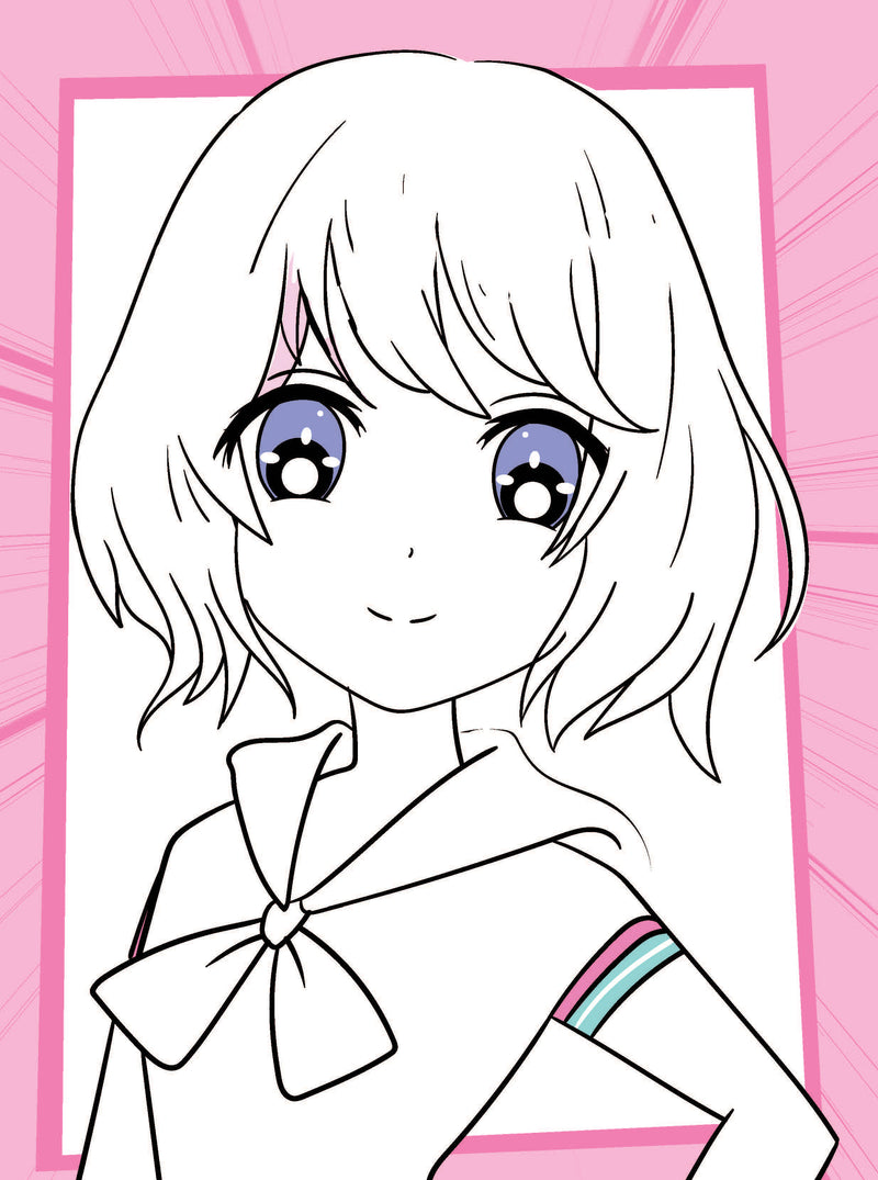 Colour Your Own Manga Book 4  With Free Manga Colouring Poster Age 4+
