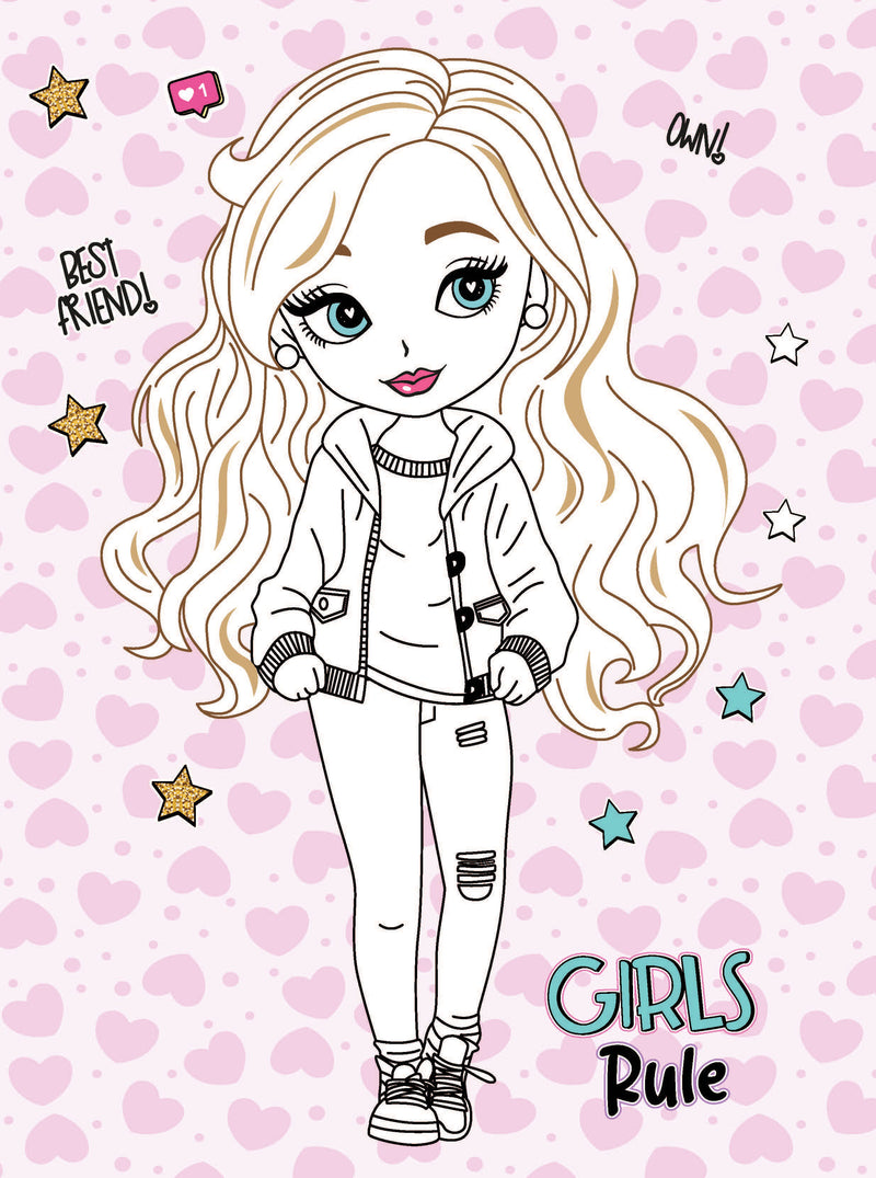 Colour Your Own Manga Book 4  With Free Manga Colouring Poster Age 4+