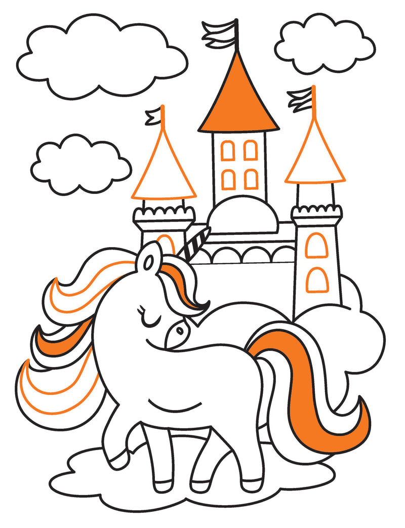 Unicorn Neon Colour and Sticker Dots Book  Over 500 Stickers