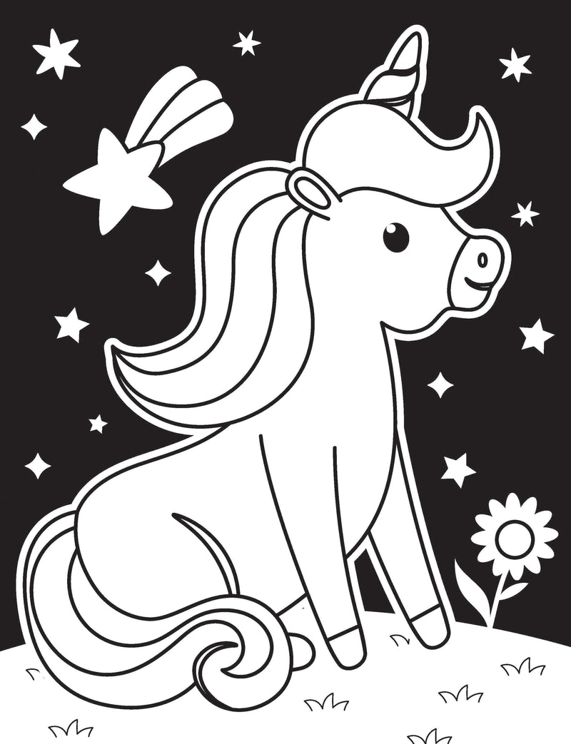 Unicorn Neon Colour and Sticker Dots Book  Over 500 Stickers