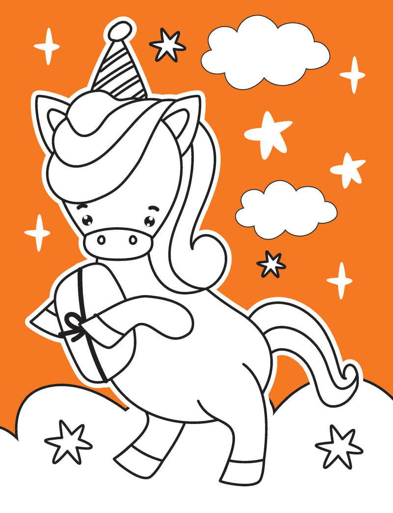 Unicorn Neon Colour and Sticker Dots Book  Over 500 Stickers