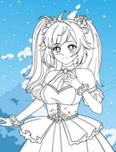 Colour Your Own Manga Book 1  With Free Manga Colouring Poster Age 4+