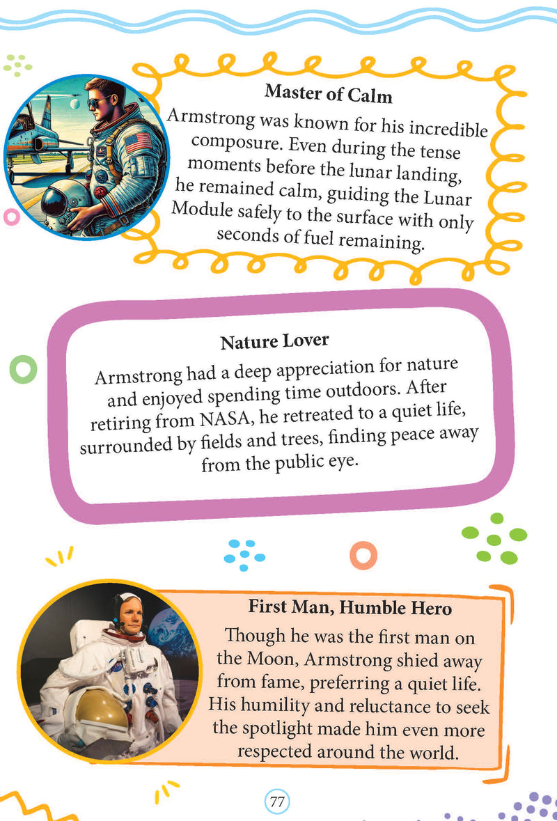 Neil Armstrong  Icons of Inspiration  Illustrated Biography for Kids Age 6 - 12 Years