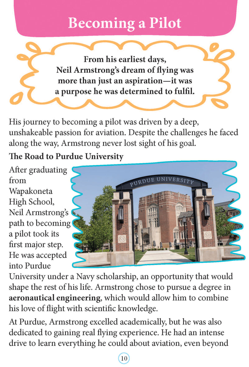 Neil Armstrong  Icons of Inspiration  Illustrated Biography for Kids Age 6 - 12 Years