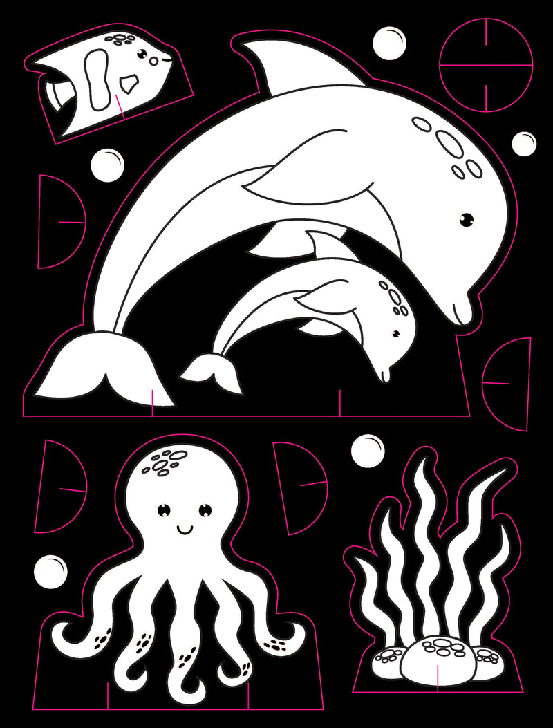 Under Ocean Neon Colour and Sticker Dots Book  Over 500 Stickers