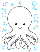 Under Ocean Neon Colour and Sticker Dots Book  Over 500 Stickers