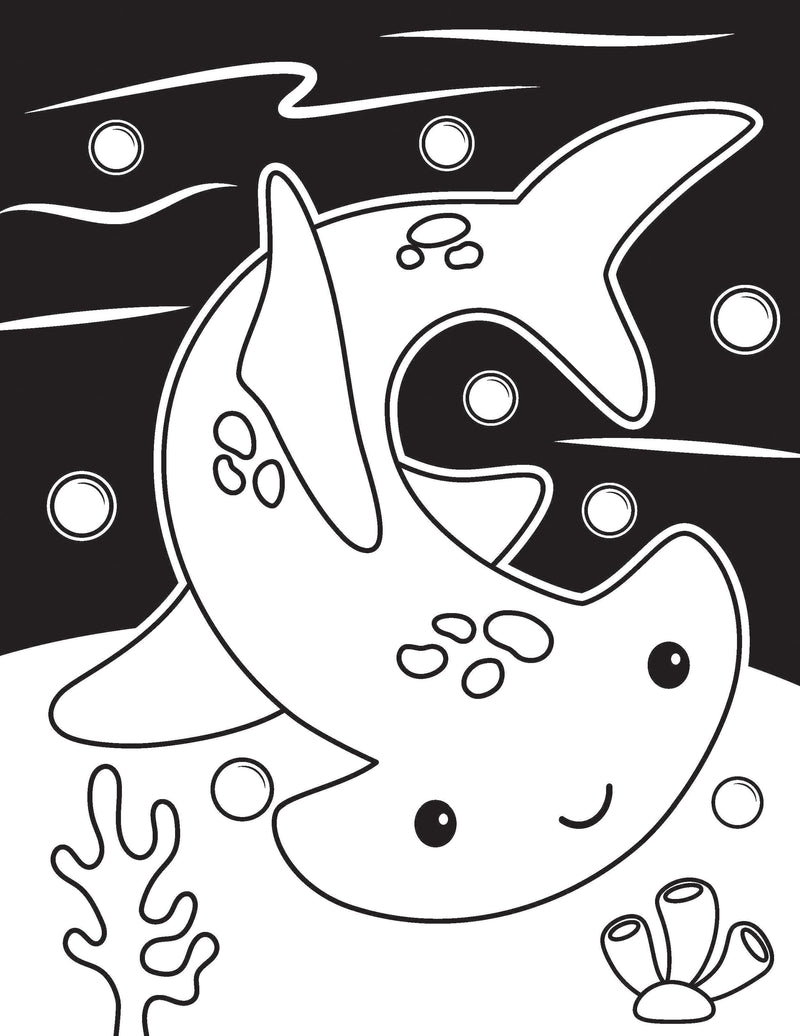 Under Ocean Neon Colour and Sticker Dots Book  Over 500 Stickers