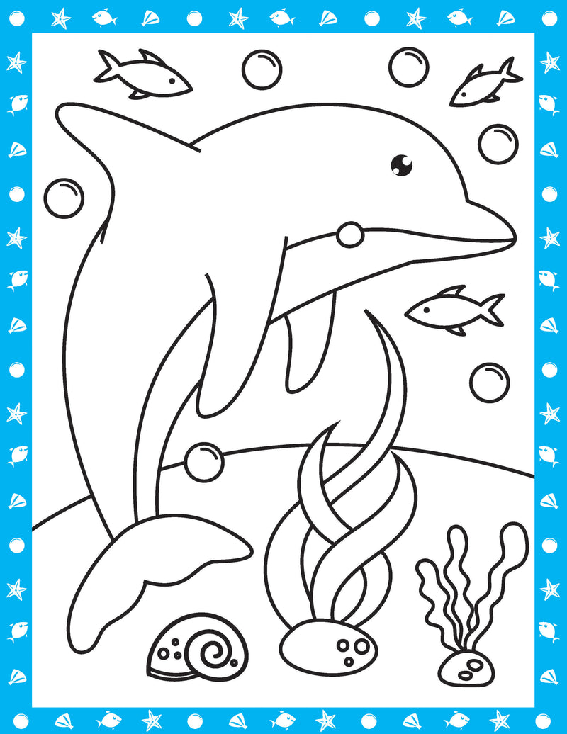 Under Ocean Neon Colour and Sticker Dots Book  Over 500 Stickers